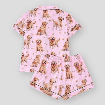 Golden Retriever Girlie Women's Pajama Set